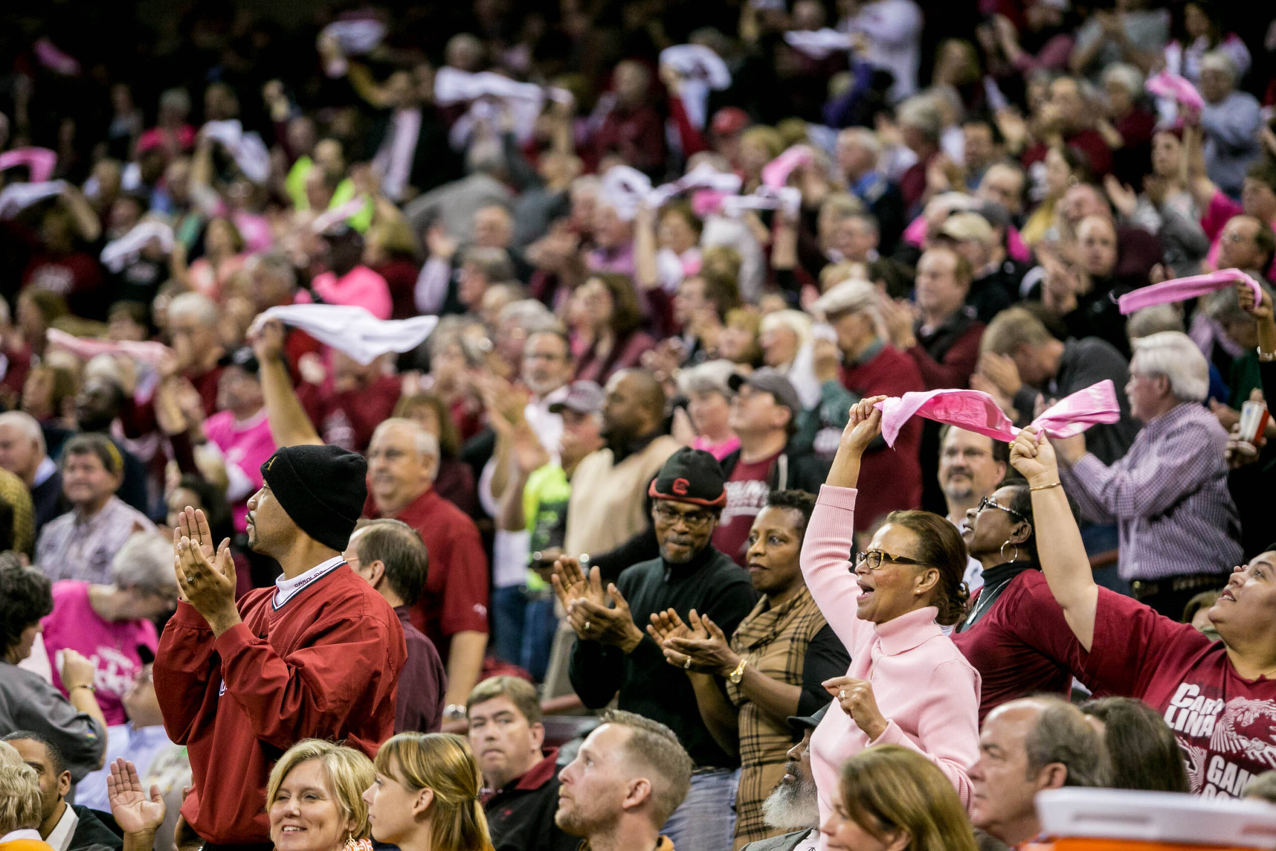 Fans in Colonial Life Arena